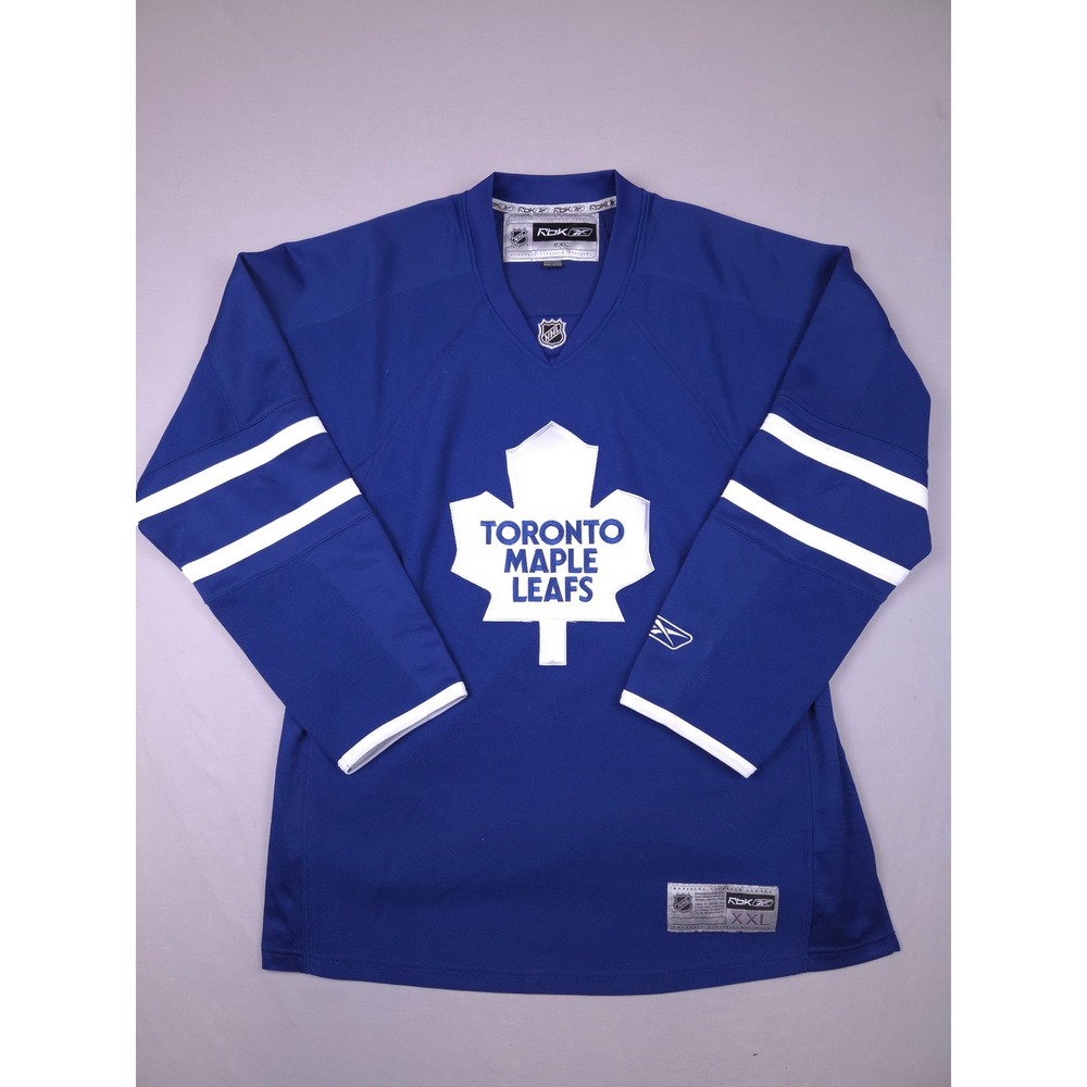 Reebok CCM Toronto Maple Leafs NHL Hockey Jersey Mens XXL Blue White Logo
